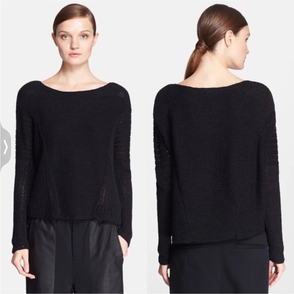 Helmut Lang Black Crew Neck Sweater
